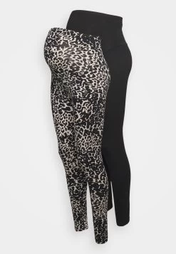 Printed 2 Pack - Legging - Black/ Multi-Coloured -Even&Odd d42dd1a0bdac446393809ba690bd3653