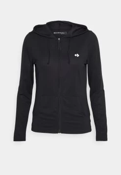 Breathable Zip-Up Hoodie - Sweater Met Rits - Black -Even&Odd e03366dbe56d4969a7e680f7107791b7