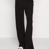 Business Casual Wide Legs With Front Pleats- Broek - Black -Even&Odd e317f0d01b0b432db93c06692ac40a6f