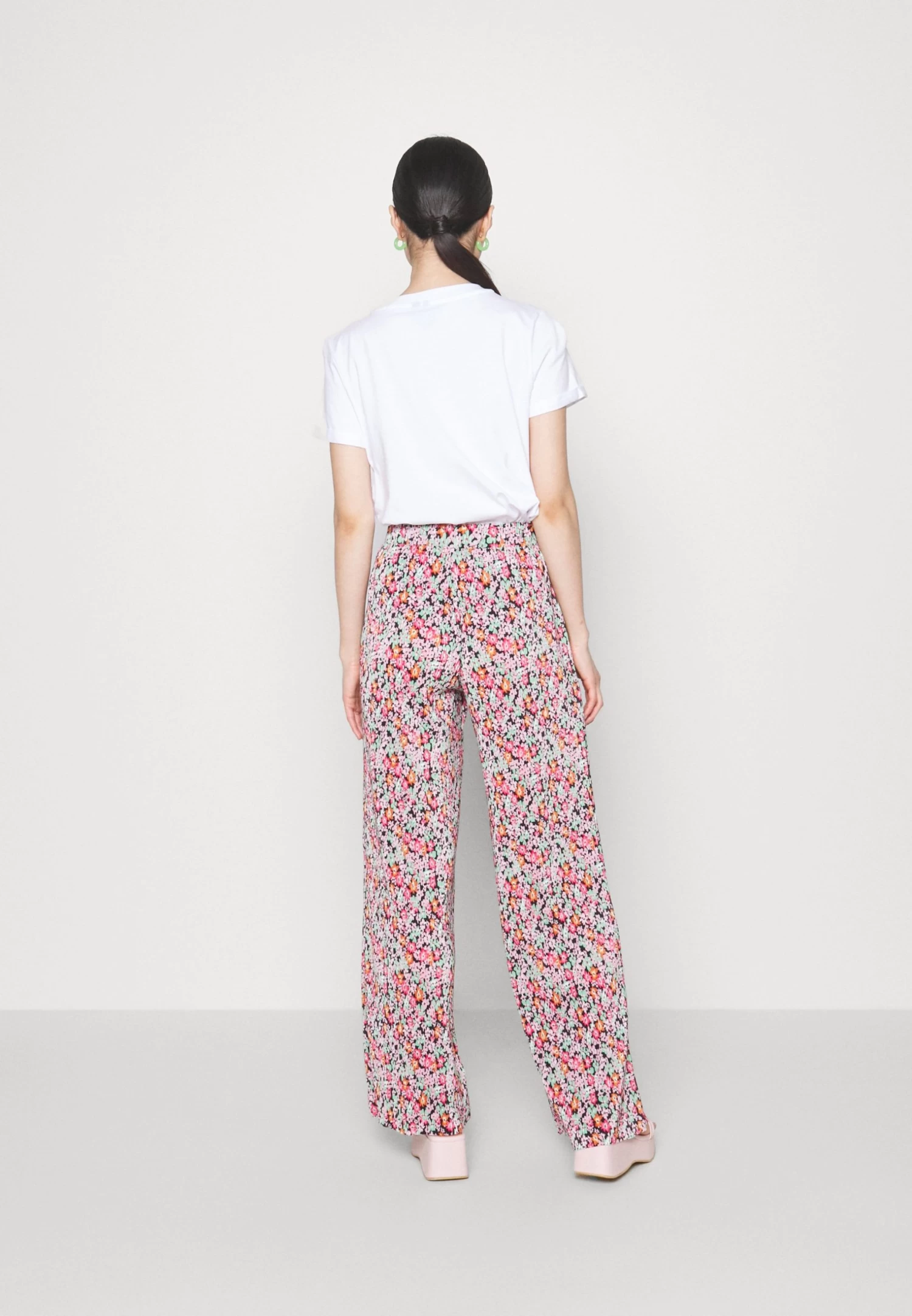 Plisse Flared Trousers- Broek - 917 - Multi-Coloured 5 Plisse Flared Trousers- Broek - 917 - Multi-Coloured - Afbeelding 3