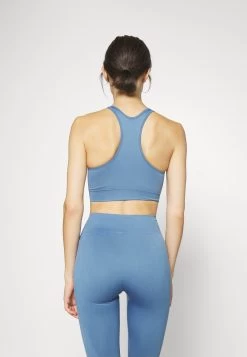 Sport-Bh Met Light Support - Blue -Even&Odd e9e5c360dd5245d49caa79d050d88268