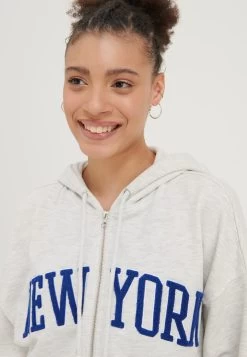 Even&Odd Sweater Met Rits - Mottled Light Grey 11 Even&Odd Sweater Met Rits - Mottled Light Grey -Even&Odd f190b7d558b443c590e23480fdd6ab80