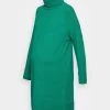 Rollkragen Basic Mini Strickkleid - Gebreide Jurk - Green