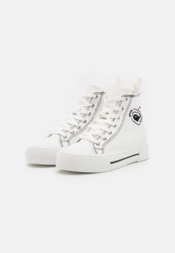 Even&Odd Love - Sneakers Hoog - White/Black -Even&Odd f566ee2e3159495b8a9310c69af3b53e