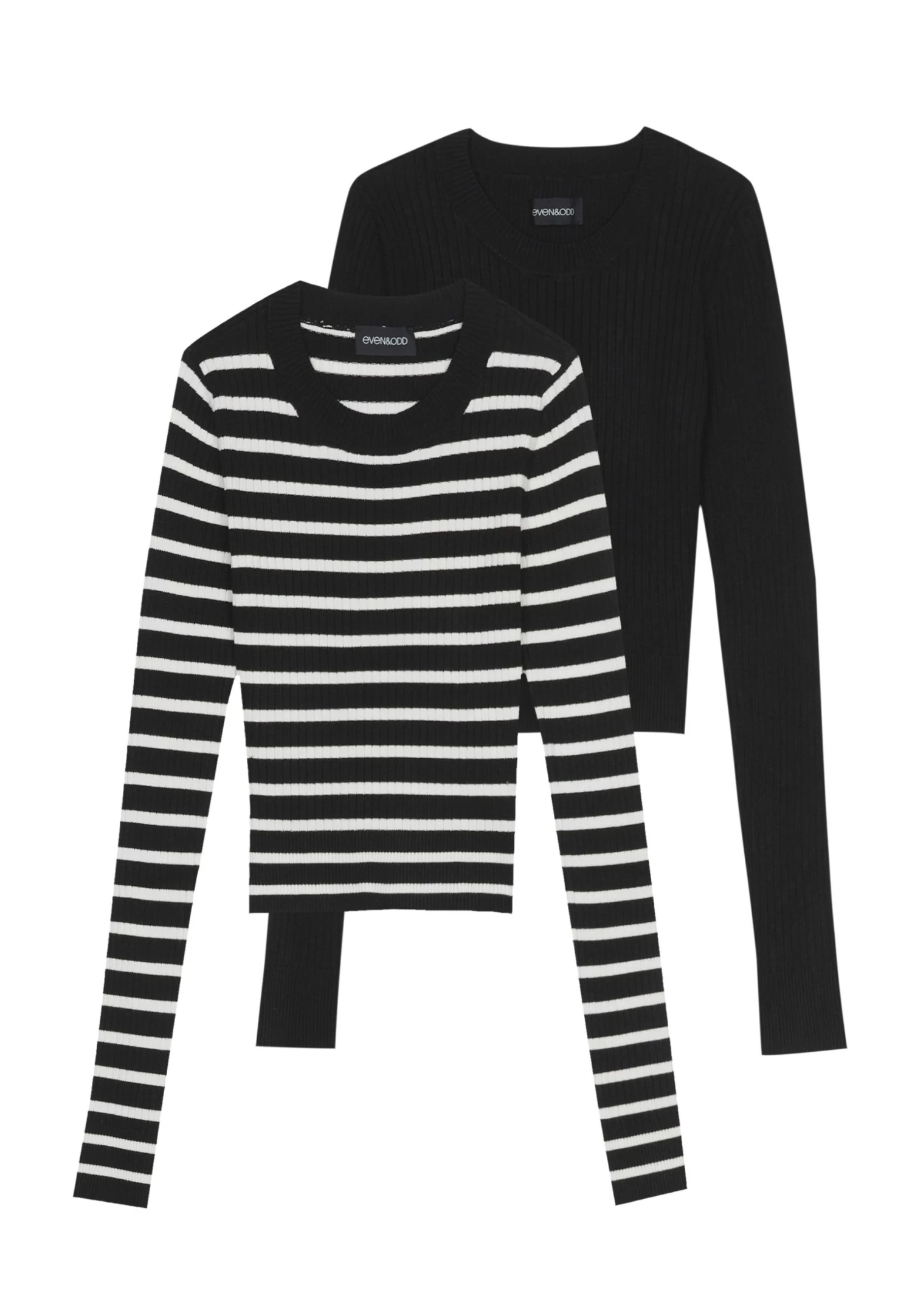 Even&Odd 2 Pack - Trui - Black / Off-White 7 Even&Odd 2 Pack - Trui - Black / Off-White - Afbeelding 5