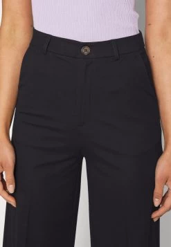 Wide Leg Trousers - Broek - Black -Even&Odd f970932fb4964320a747737ca0bae763